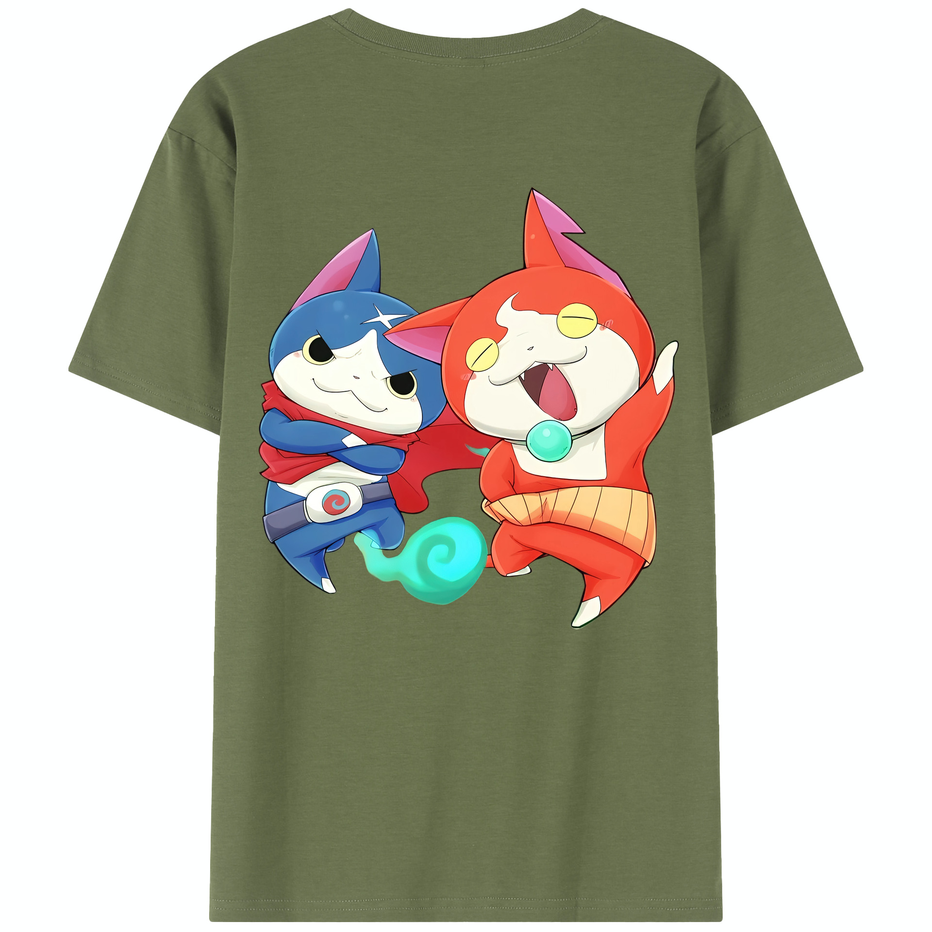 （画像用） 妖怪ウォッチ Yo-kai Watch 綿100％半袖Tシャツ（背面プリント）